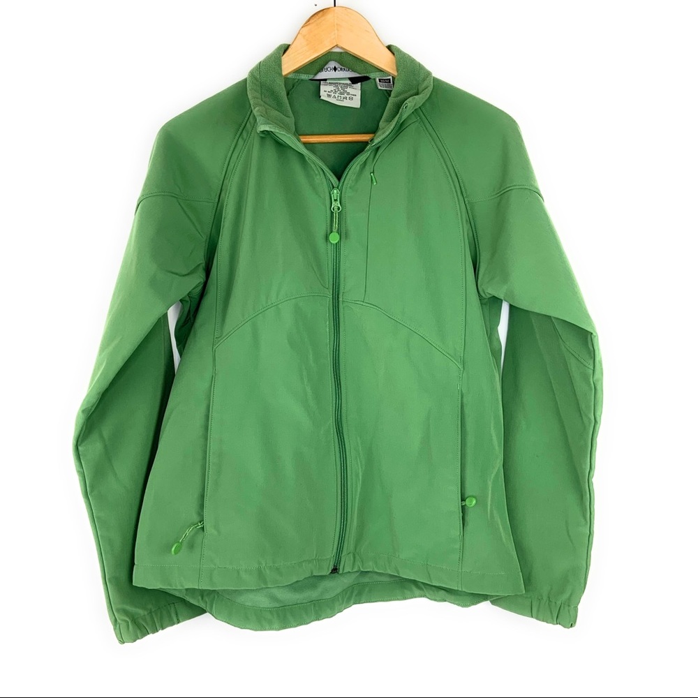 Black Diamond Green Zip Front Hard Shell Jacket - Picture 1 of 8
